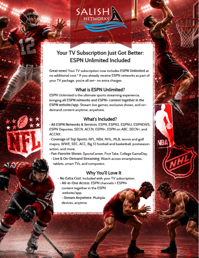 ESPN Salish Networks Subscription