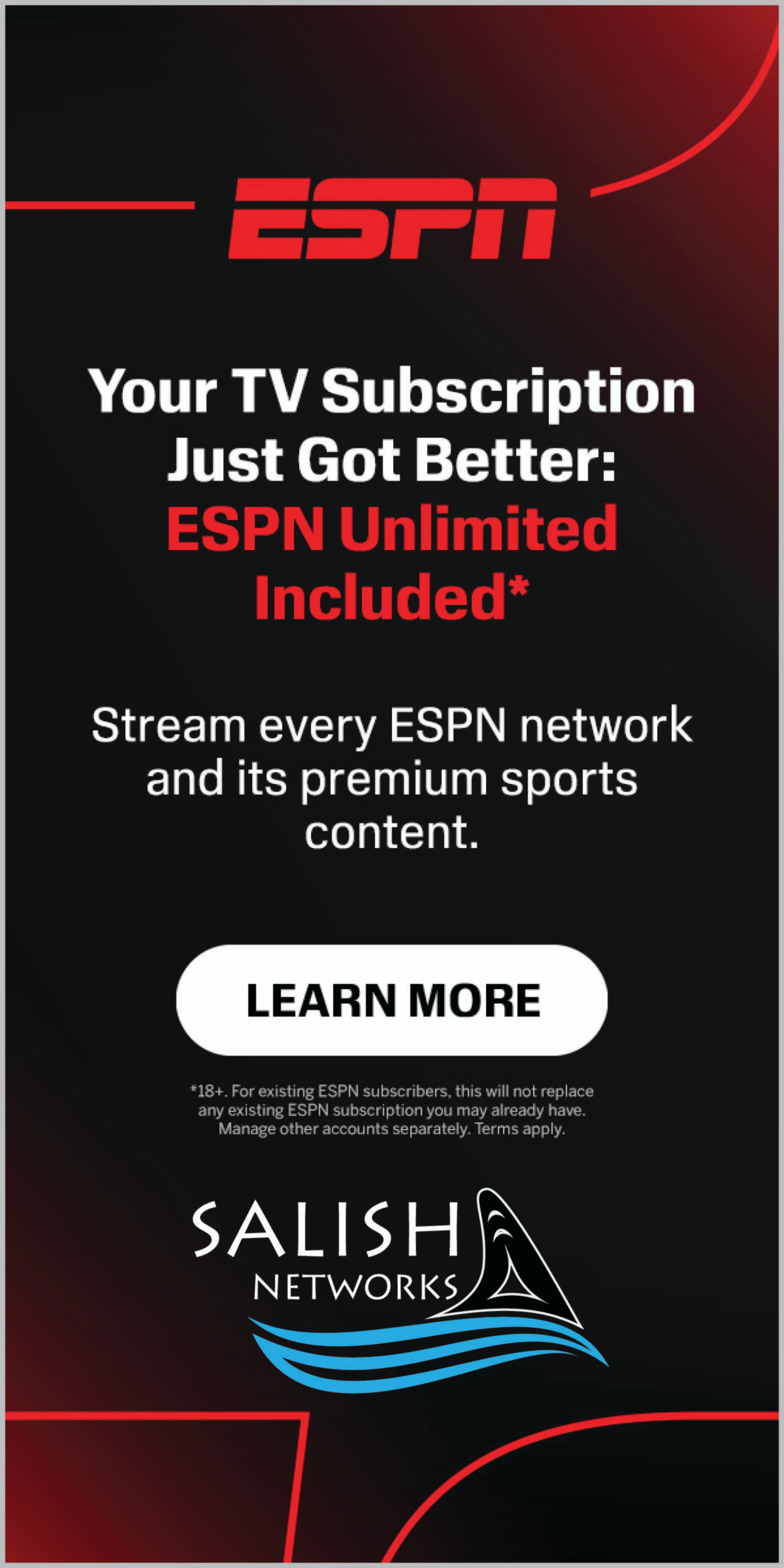 ESPN Vertical Salish Networks Logo